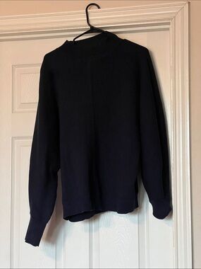 Navy Mock Neck Sweater